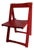 Mid-Century Modern Red Folding Chair For Sale
