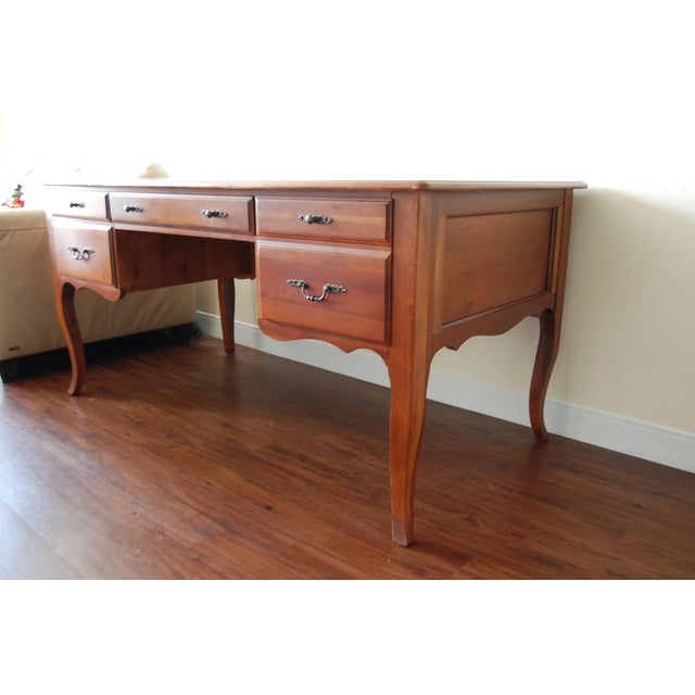 Vintage Ethan Allen French Country Maison Collection Executive Desk