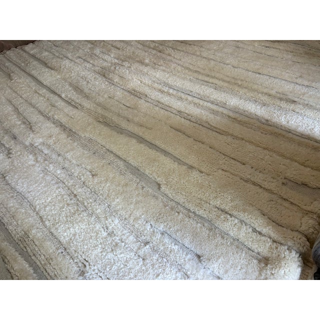 Rh Eli Wool Rug – 12' × 15' Natural | Hand-Knotted New Zealand Wool | Moroccan-Inspired Contemporary Design For Sale - Image 18 of 18