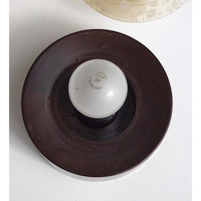 1970s Vintage Space Age Spherical Ceiling Light in Bakelite and Glass from Teka, 1970s For Sale - Image 5 of 7
