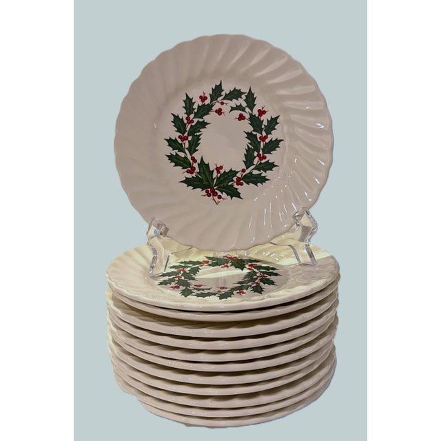 Vintage Set of Christmas China - 24 Pieces For Sale - Image 14 of 16
