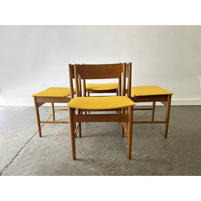 Mid-Century Polish Teak Dining Chairs by Edmund Homa for GFM, 1960s, Set of 4 For Sale - Image 6 of 7