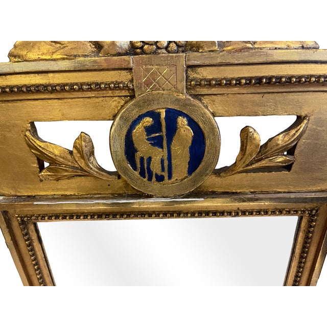 Late 18th Century Gustavian Gilt Swedish Mirror with Original Glass For Sale - Image 14 of 18