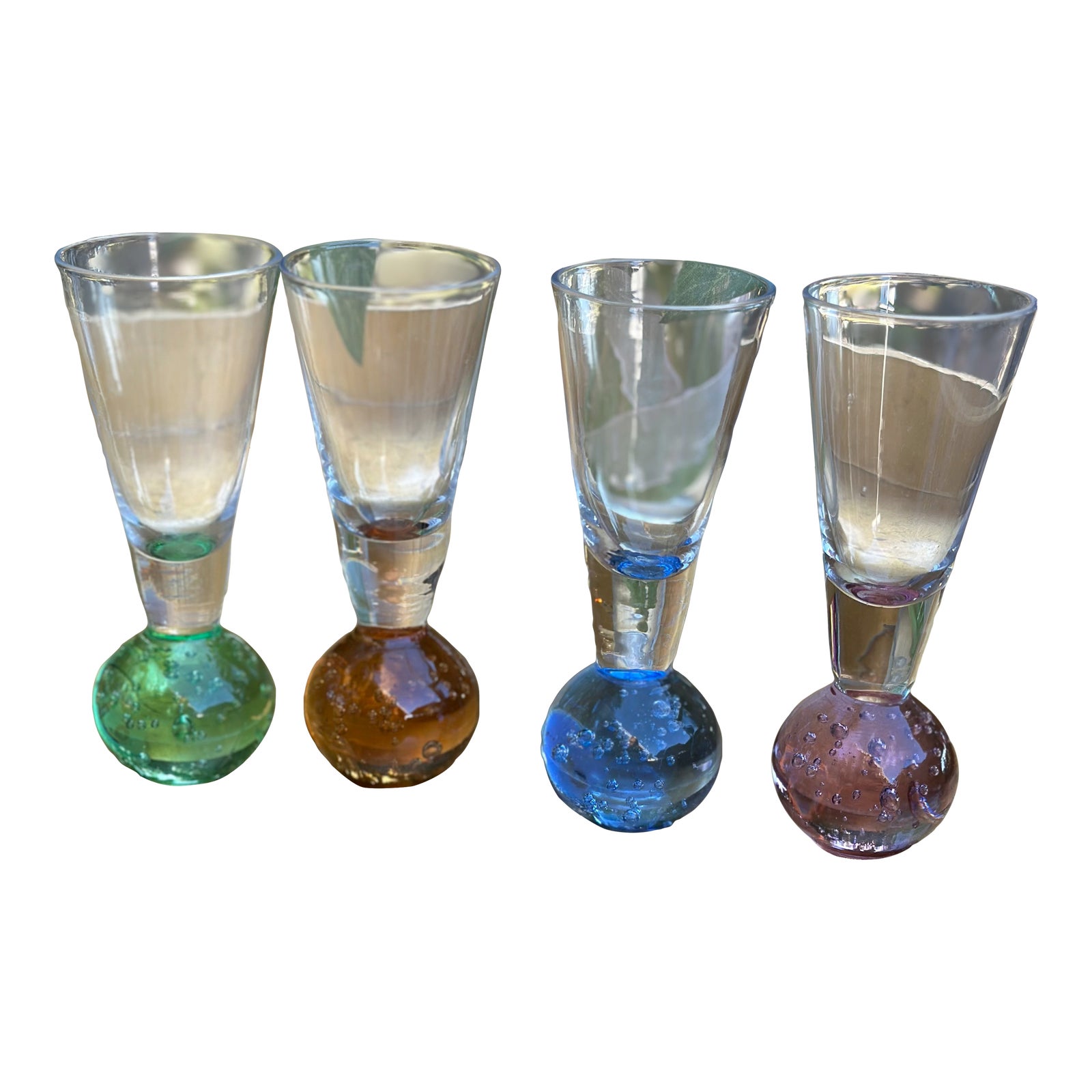 Vintage Bullicante Controlled Bubble Shot Glasses Set of 4 Chairish