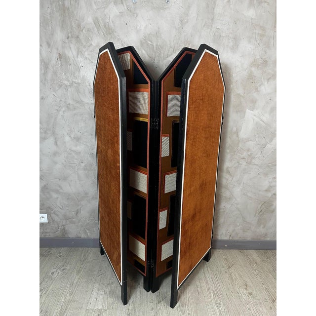 Vintage Reupholstered Screen, 1920s For Sale - Image 14 of 18