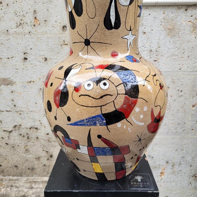 Miró Vase in Glazed Ceramic by Renata, Spain, 1993 For Sale - Image 15 of 18