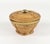 1970s Mid-Century Decorative Box in Rattan and Brass, Italy, 1970s For Sale - Image 5 of 13