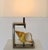Mid-Century Modern French Seashell and Nickel Chrome Frame Table Lamp For Sale - Image 3 of 10