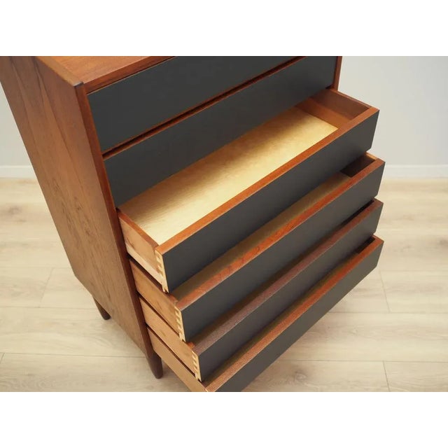 Danish Teak Chest of Drawers, 1970s For Sale - Image 9 of 11
