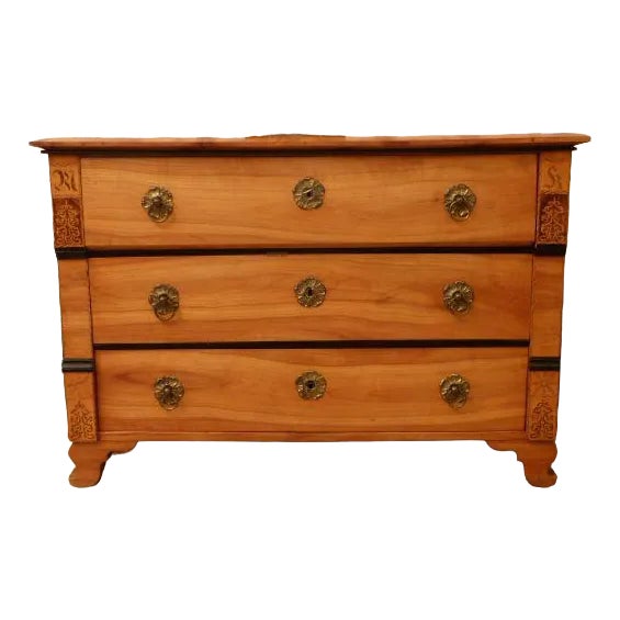 Biedermeier Cherry Chest of Drawers, 1850s For Sale