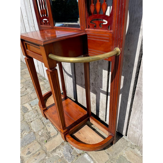 Chartreuse Art Nouveau Coat Rack, 1890s For Sale - Image 8 of 15