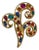 Yves Saint Laurent Ysl Gold Tone Brooch For Sale