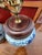 Vintage Chinoiserie Blue & White Double Happiness Ginger Jar Table Lamps - Almost a Pair For Sale - Image 9 of 9