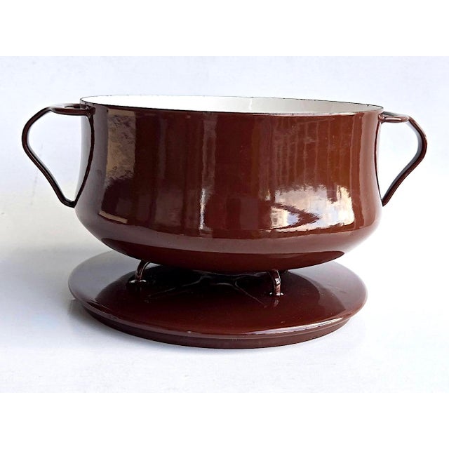 Mid-Century Modern 1970s Dansk Kobenstyle 2 Quart Casserole Pot With Trivet Lid, Designed by Jens H. Quistgaard For Sale - Image 3 of 14