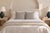 Grey Moroccan Pattern Down Pillow For Sale - Image 4 of 4
