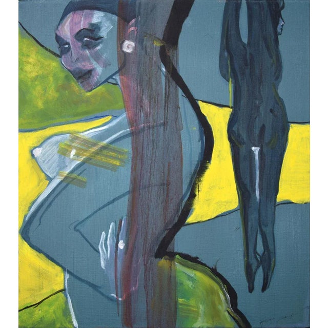 The Beach is a beautiful original oil on canvas realized by Anastasia Kurakina. Signed in China ink on the lower right...