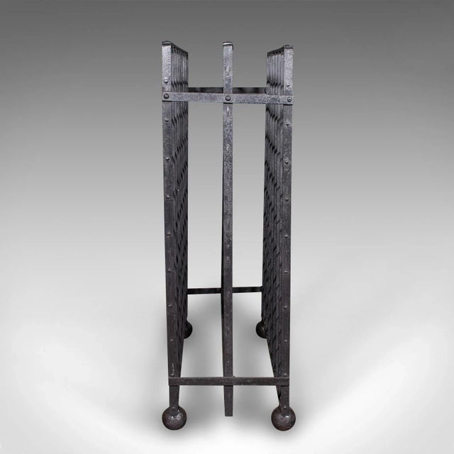Mid 19th Century Large Antique 160 Bottle Chateau Wine Rack, French Iron, Cellar Stand, Victorian For Sale - Image 5 of 11