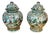 Pair Monumental Chinese Famille Verte Buddhist Ginger Jars, Late Qing Dynasty For Sale