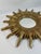 Glass Vintage 1960s French Style 16.5" Gilded Sunburst Wall Mirror For Sale - Image 7 of 15