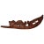 Brown Hand-Carved Sampan Incense Burner in Teak For Sale - Image 8 of 8