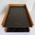 1960s Mid-Century Modern Oak & Black Leatherette Two-Tier Desk Organizer / Letter Tray For Sale - Image 4 of 12