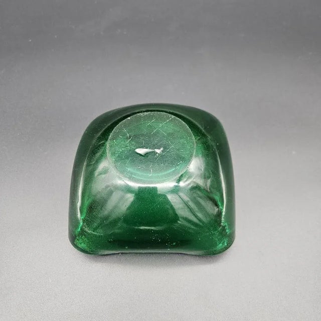 Vintage Murano Glass Ashtray with Gold Flakes, 1950s For Sale - Image 4 of 5