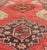 Red Field Vintage Turkish Oushak Rug With Vertical Geometric Medallions For Sale - Image 4 of 8