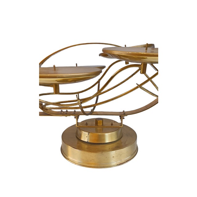 1970s Large Swan-Shaped Brass Cake Holder, 1970s For Sale - Image 5 of 12