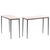 Contemporary Pair of Iron and Italian Botticino Marble Console Tables For Sale - Image 3 of 4
