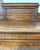 Brown Antique Walnut Roll Top Desk, Many Drawers & Cubby Holes, Leather Mat For Sale - Image 8 of 12