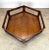 Brown 1970’s Mid Century Modern Lane Furniture Hexagonal Coffee Table, Smoked Glass Top For Sale - Image 8 of 12