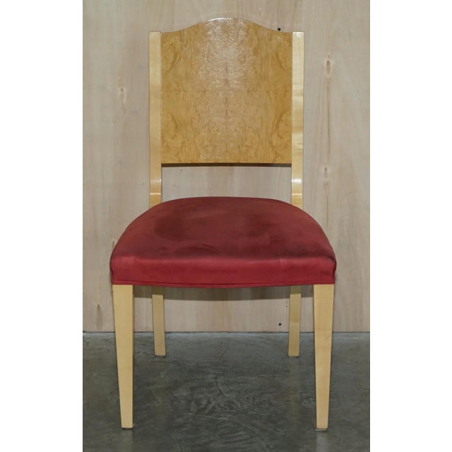 Set of Sycamore Wood Pimlico Side Chairs from Viscount David Linley For Sale - Image 13 of 18