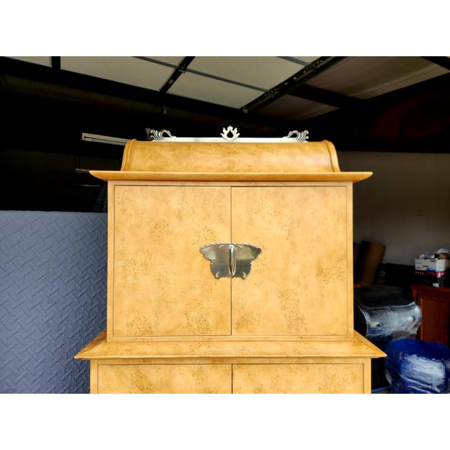Henredon "Circa East" Wine & Bar Cabinet For Sale - Image 9 of 10