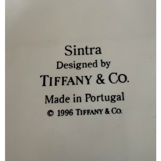 Vintage Tiffany & Co Sintra Pattern 11” Tall Porcelain Vase For Sale - Image 6 of 7