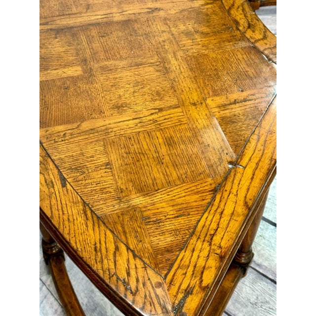 Wood Guy Chaddock Westbourne Collection Demilune Writing Desk For Sale - Image 7 of 12