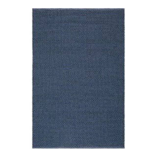 Driftwood Handmade Rug Navy Blue 5x8 For Sale