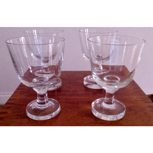 Mid-Century Modern 1950s Mid Century Scandinavian Modern Jens Quistgaard for Dansk Crystal Goblets - Set of 4 For Sale - Image 3 of 8