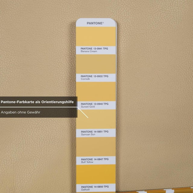 Yellow Rossini Three-Seater Leather Sofa from Koinor For Sale - Image 8 of 13