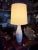 Bitossi Vintage MCM Bitossi Table Lamp, Ceramic With Blue Leaves, Italy, 1950s For Sale - Image 4 of 11