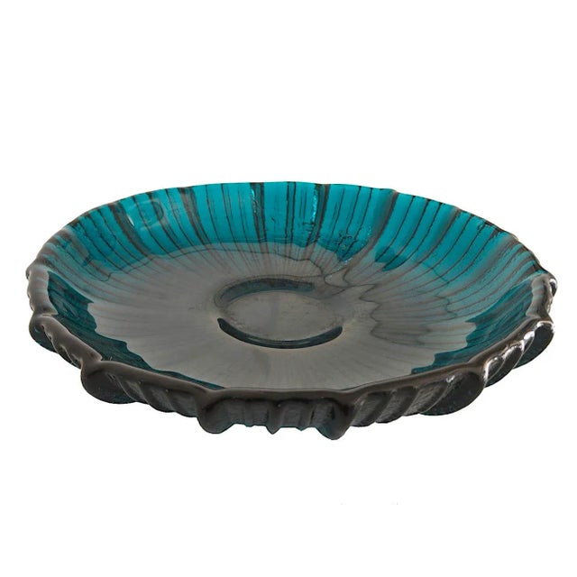 Mid-Century Modern 1964 Blenko Glass Centerpiece Bowl, Model #641l Designed by Joel Myers For Sale - Image 3 of 13