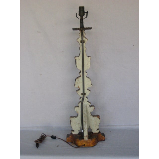 Candlestick Table Top Lamp 18 Century For Sale - Image 9 of 11