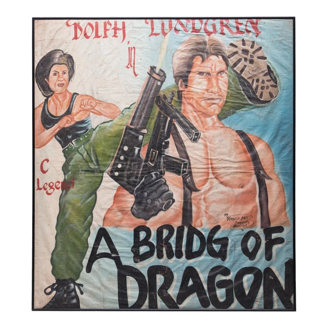 "A Bridge of Dragon" Vintage Ghanaian Movie Poster For Sale
