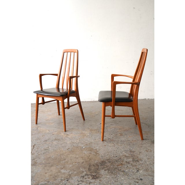 1960s Mid-Century Modern Danish Set of 6 Chairs in Teak Model Eva by Niels Kofoed For Sale - Image 9 of 11