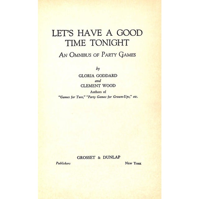 GODDARD, Gloria and WOOD, Clement [304] pp. Grosset & Dunlap 1938 8 5/8" x 5 3/4" w/ Amusing illustrations by Lucina...