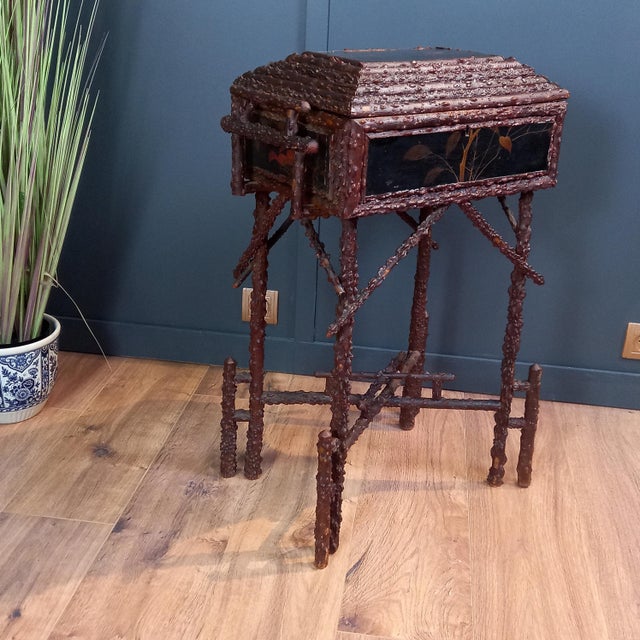 Antique Japanese Sewing Table For Sale - Image 9 of 14