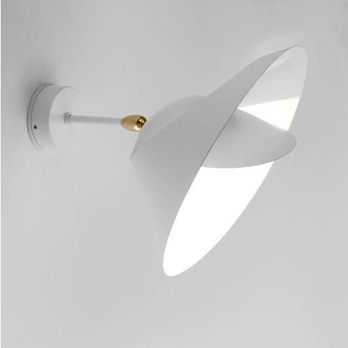 Not Yet Made - Made To Order Mid-Century Modern White Saturn Wall Lamp by Serge Mouille For Sale - Image 5 of 8