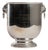 Mid 20th Century France Hollywood Regency Silver Metal Ice Bucket For Sale
