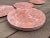 Gorgeous Set of 8 Salmon Colored Porcelain Villeroy & Boch Marble Dinner Plates Excellent Condition, no chips, cracks or...