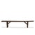 This 19th-century English country farm bench embodies rustic charm and enduring craftsmanship. Constructed from solid...