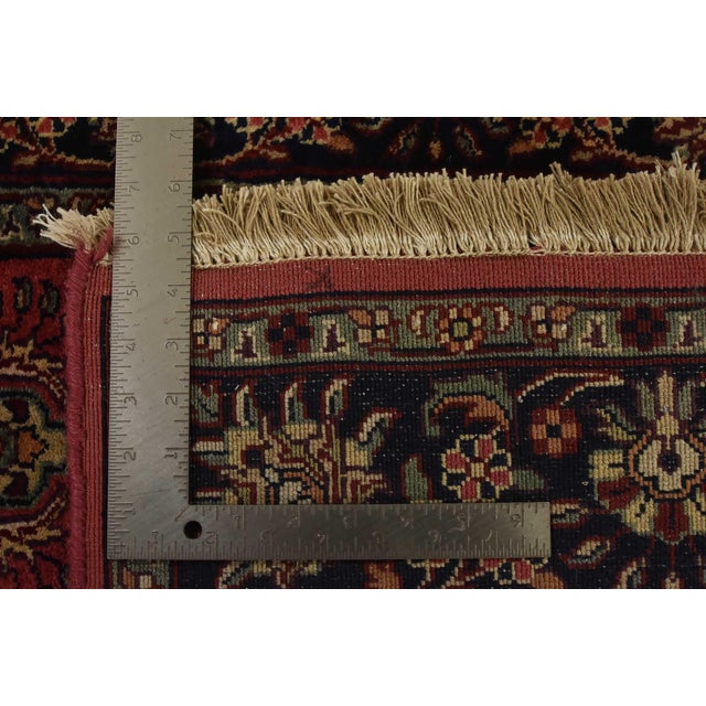 Fine Sarouk Rug 4’1” X 6′ Pink Wool Traditional Hand-Knotted Oriental Carpet For Sale - Image 13 of 13